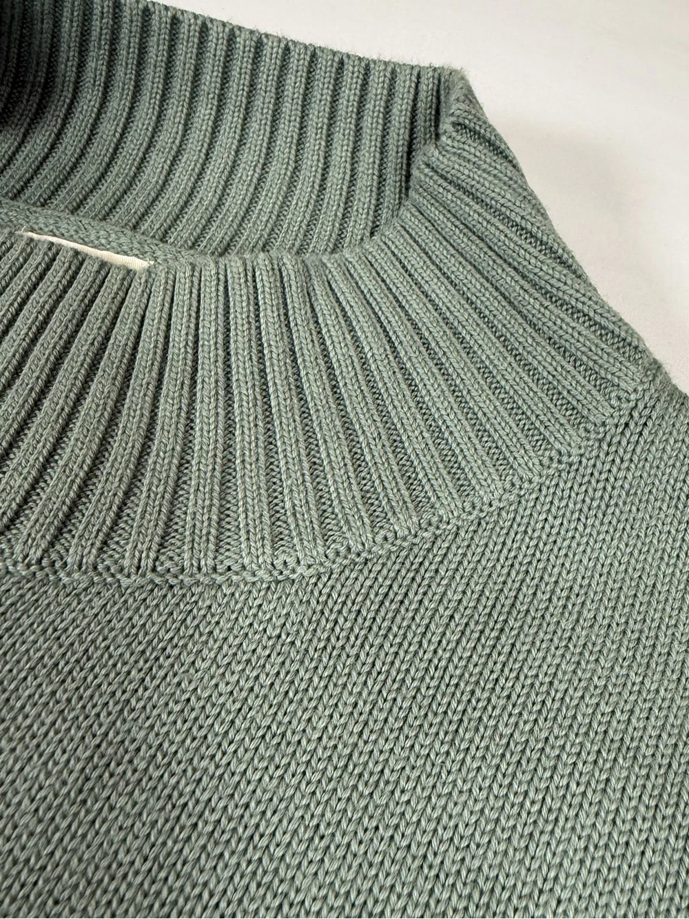 J.CREW Mens Heritage Cotton Mockneck Sweater XL Quiet Luxury Preppy Old Money